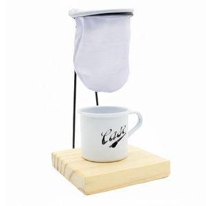 kit Café Caneca e Coador  Logo Case Authentic